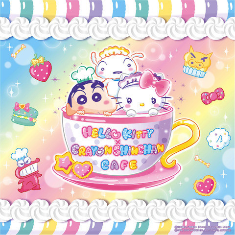 蜡笔小新×凯蒂猫将举办联动咖啡厅插图icecomic动漫-云之彼端,约定的地方(´･ᴗ･`)