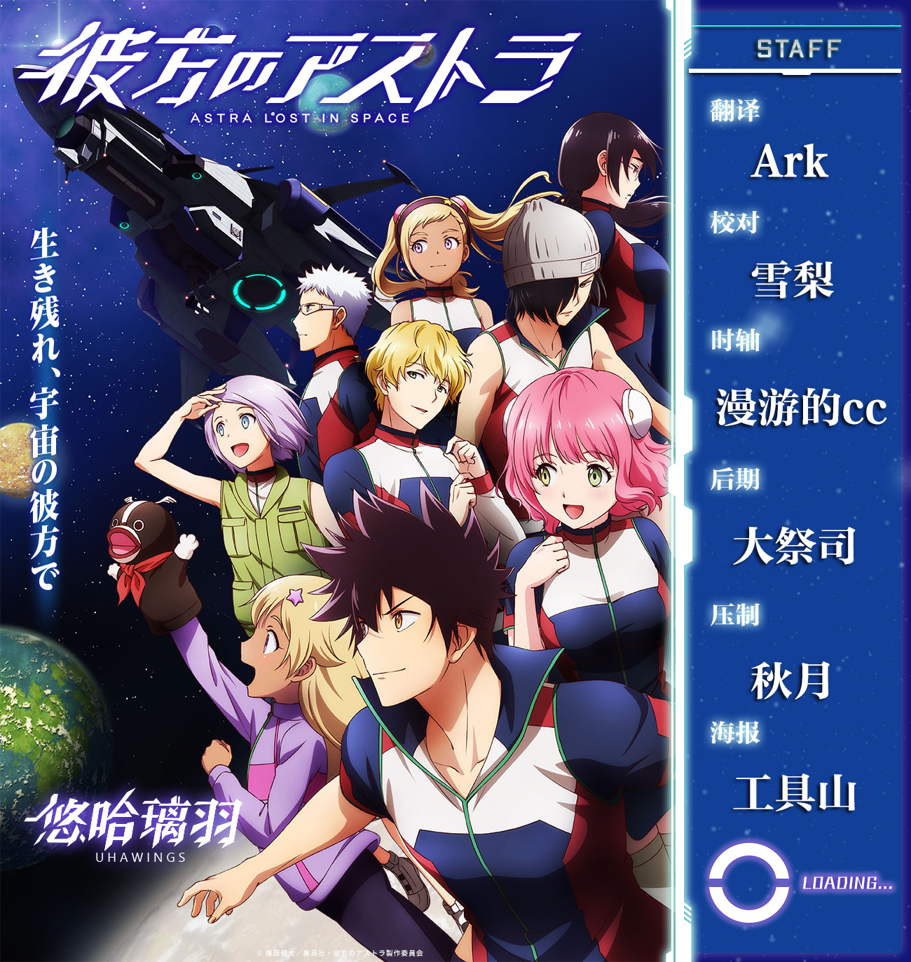 [UHA-WINGS][彼方的阿斯特拉_Kanata no Astra][01][x264 1080p][CHT]插图icecomic动漫